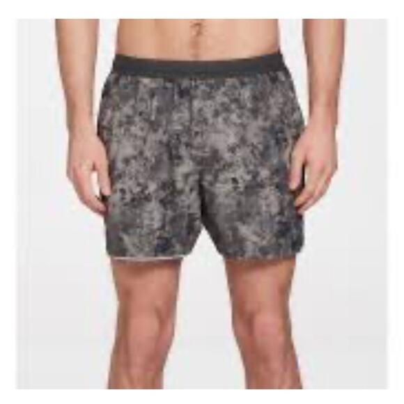 VRST Men's Velocity Run Grunge Tie Dye Large 5" Silver Shade Short NWT - Picture 2 of 8